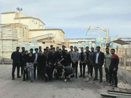 بازدید دانشجویان انجمن مهندسی مکانیک از کاشی فرزاد